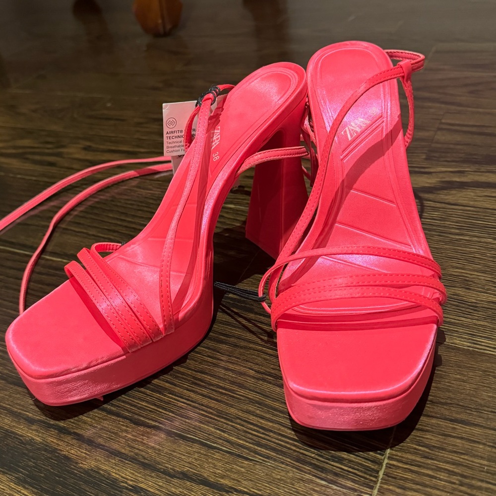 Zara Tie-Up Heels
